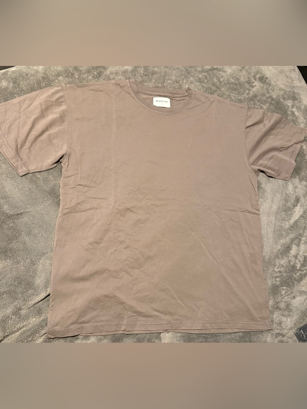 Madewell Men's Short Sleeve Crew Tee in Taupe Brown